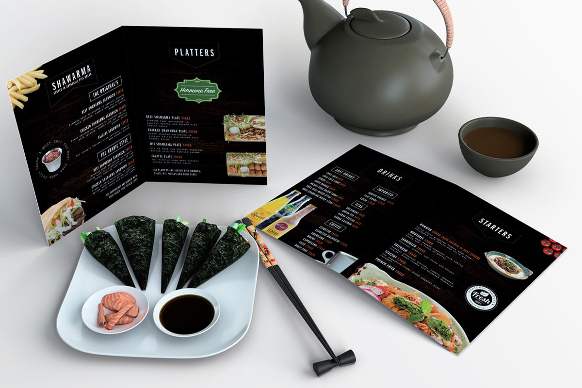 Menu Printing Dubai
